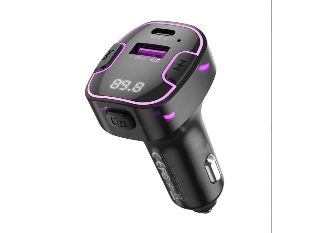 CARGADOR 12V 3.1AMP + MP3 LUZ ATMOSFERA XO-BCC12