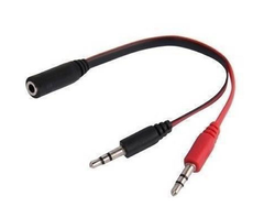 ADAPTADOR NETMAK NM-C50 3.5 PLUG A AURIC Y MICROF 3.5 PARA PC