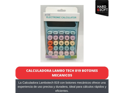 calculadora lambo tech 819 botones mecanicos