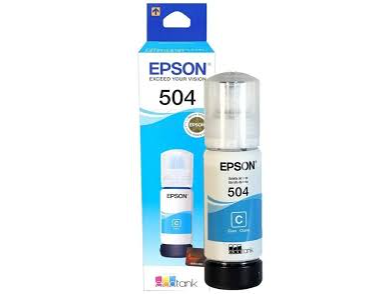 Botella de Tinta EPSON 504 CIAN