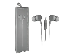 Auriculares Manos Libres In-ear 120cm West F031 Bass Celular Color Gris