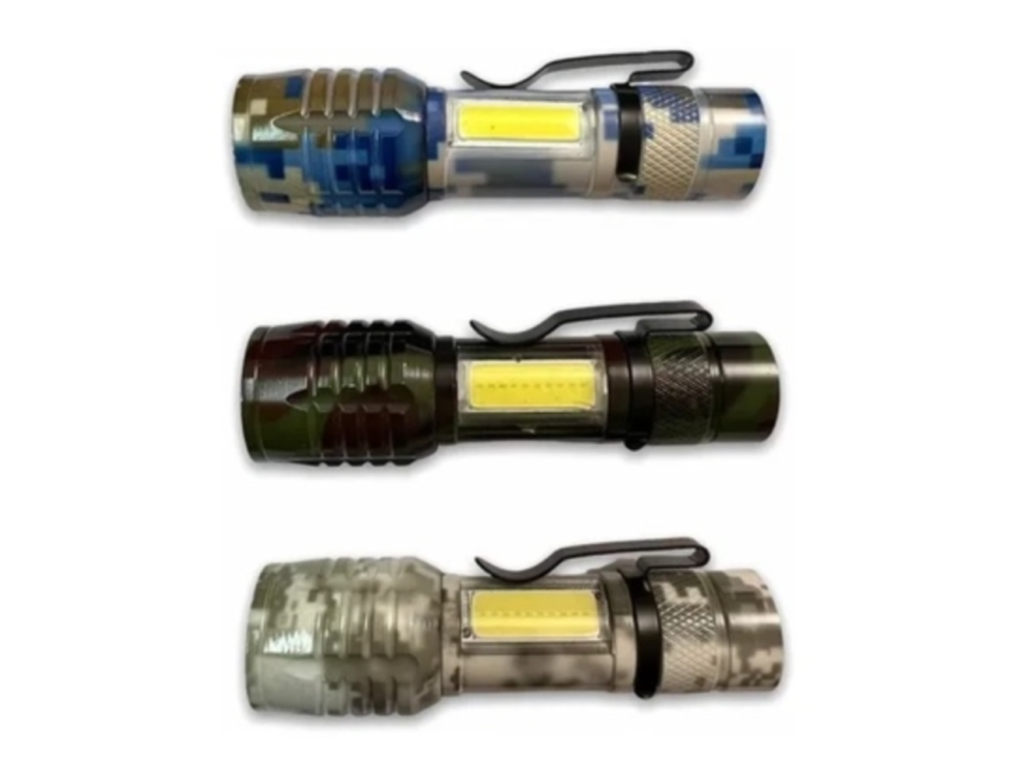 LINTERNA RECARGABLE METAL 512 CAMUFLADA