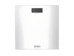 BALANZA CORPORAL ATMA BA7504N/PI DIGITAL VIDRIO TEMPLADO BLANCO