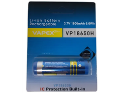 Pila vapex 18650h 37v 1800mAh recargable