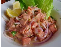 Ceviche  de Salmon