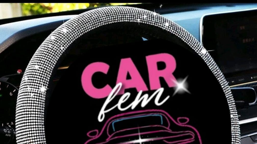 CUBRE VOLANTES CON BRILLOS