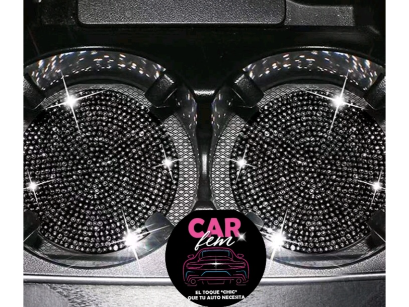 POSAVASO SILICONA BRILLOS NEGROS