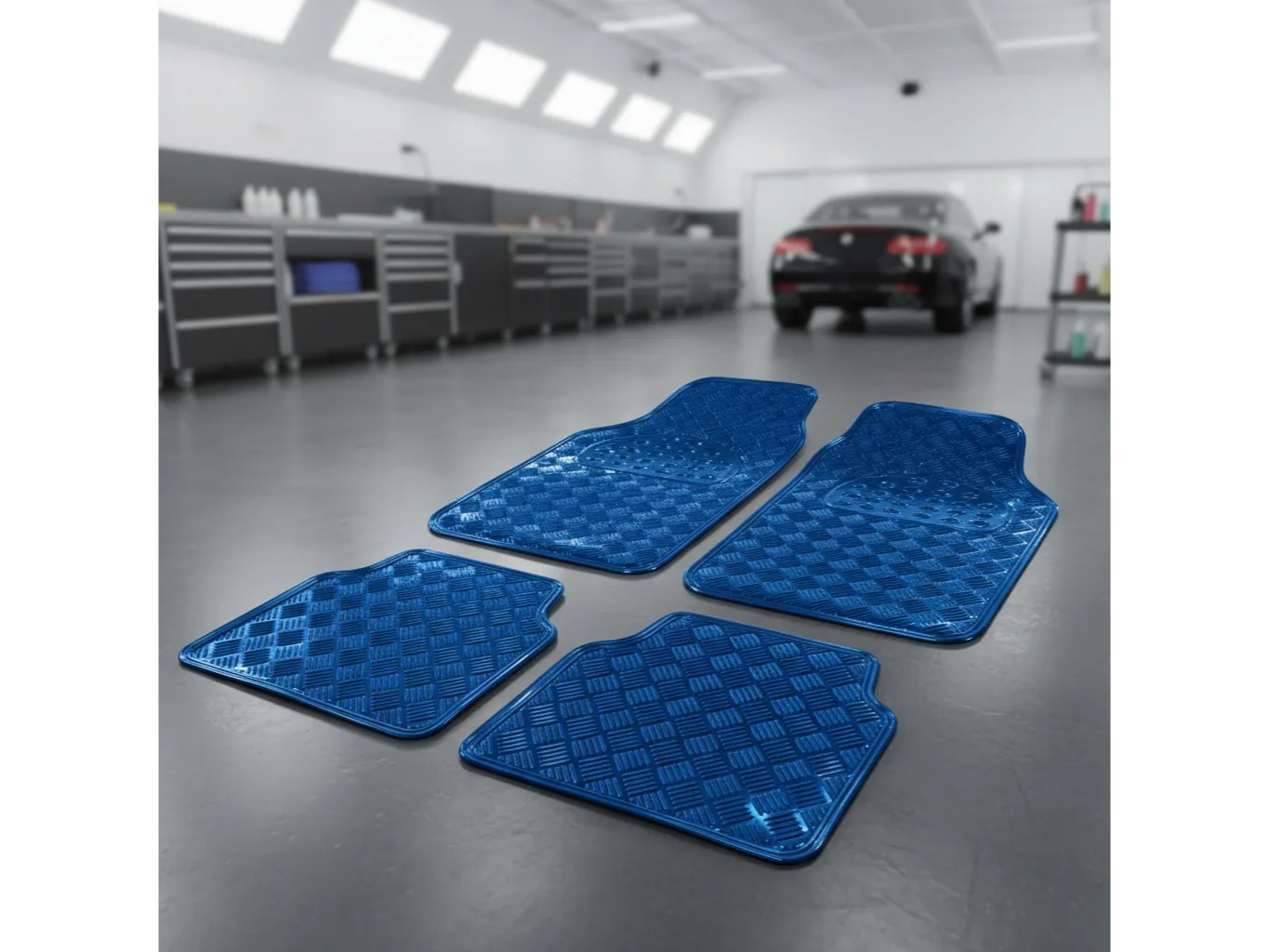 JUEGO ALFOMBRAS AZULES