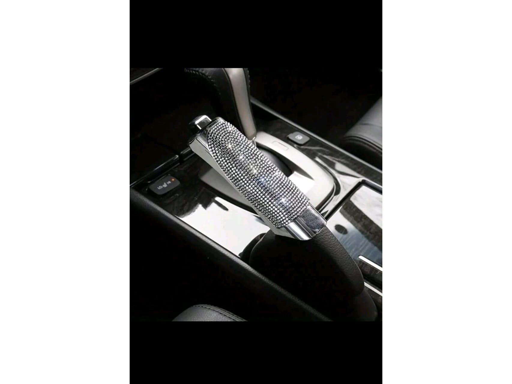 CUBRE FRENO DE MANO BRILLOS PLATA