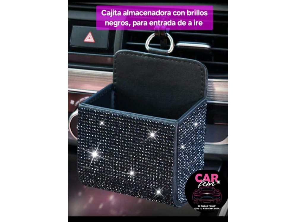 CAJITA BRILLOS NEGROS