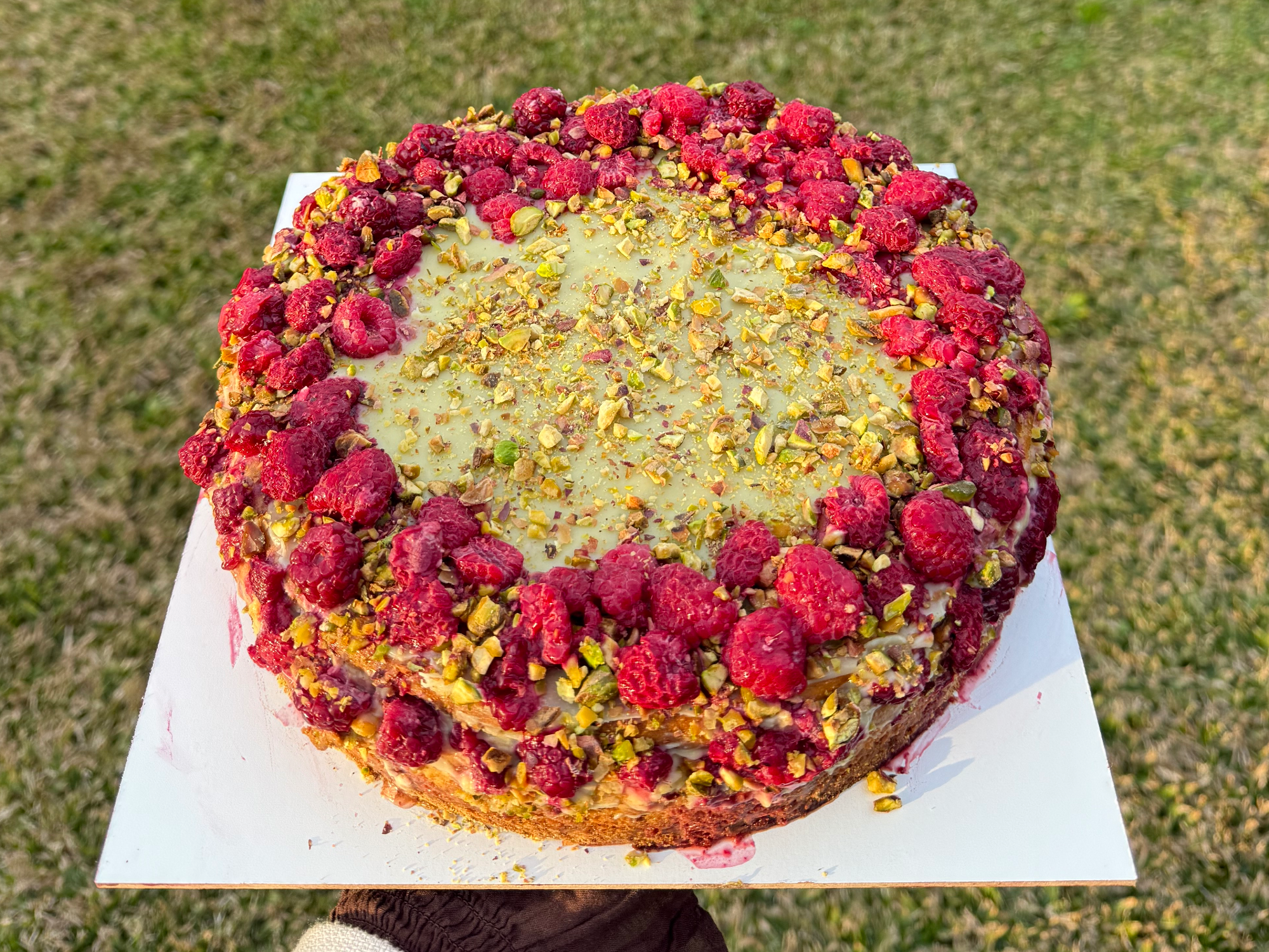 Cheescake Pistacho y frambuesa