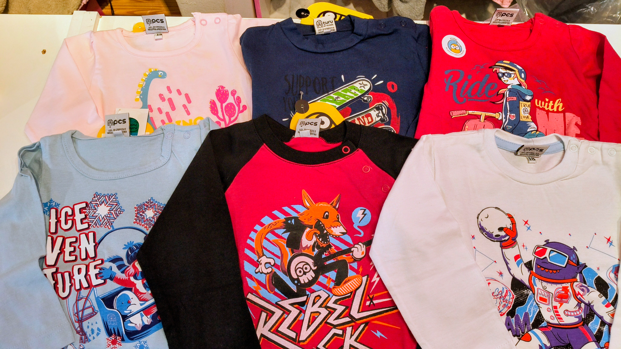 REMERAS BEBÉ MANGA LARGA