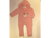 Osito de corderito con bordado color rosa talle 18 meses