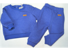 Conjunto friza azul liso talle 6 meses