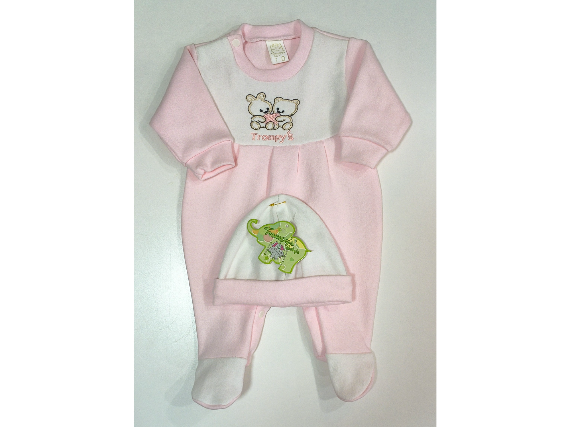 Pijama enterito rosa Talle 0
