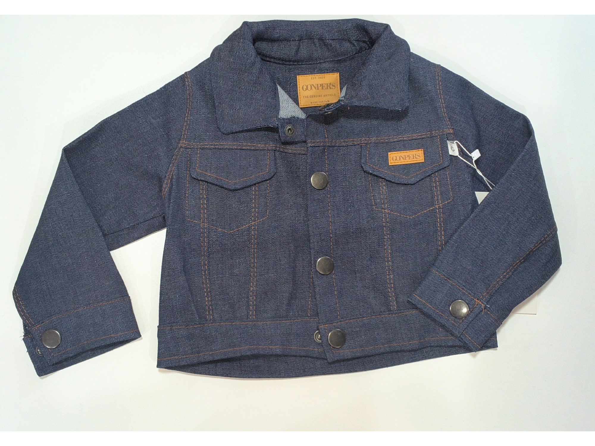 Campera corta azul de jean talle 12, 18 y 24 meses