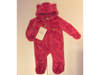 Osito de corderito fucsia talle 6 meses