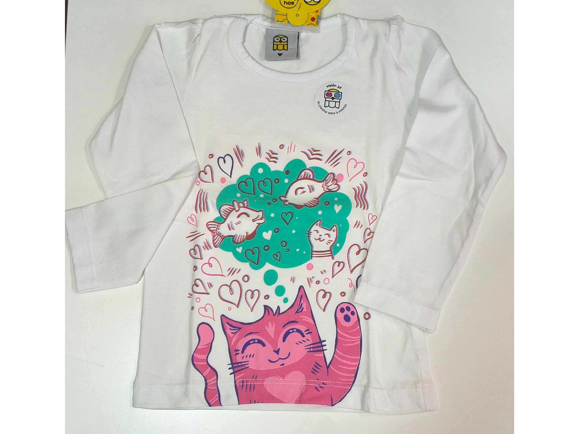 Remera Dreams Cat talle 2 años