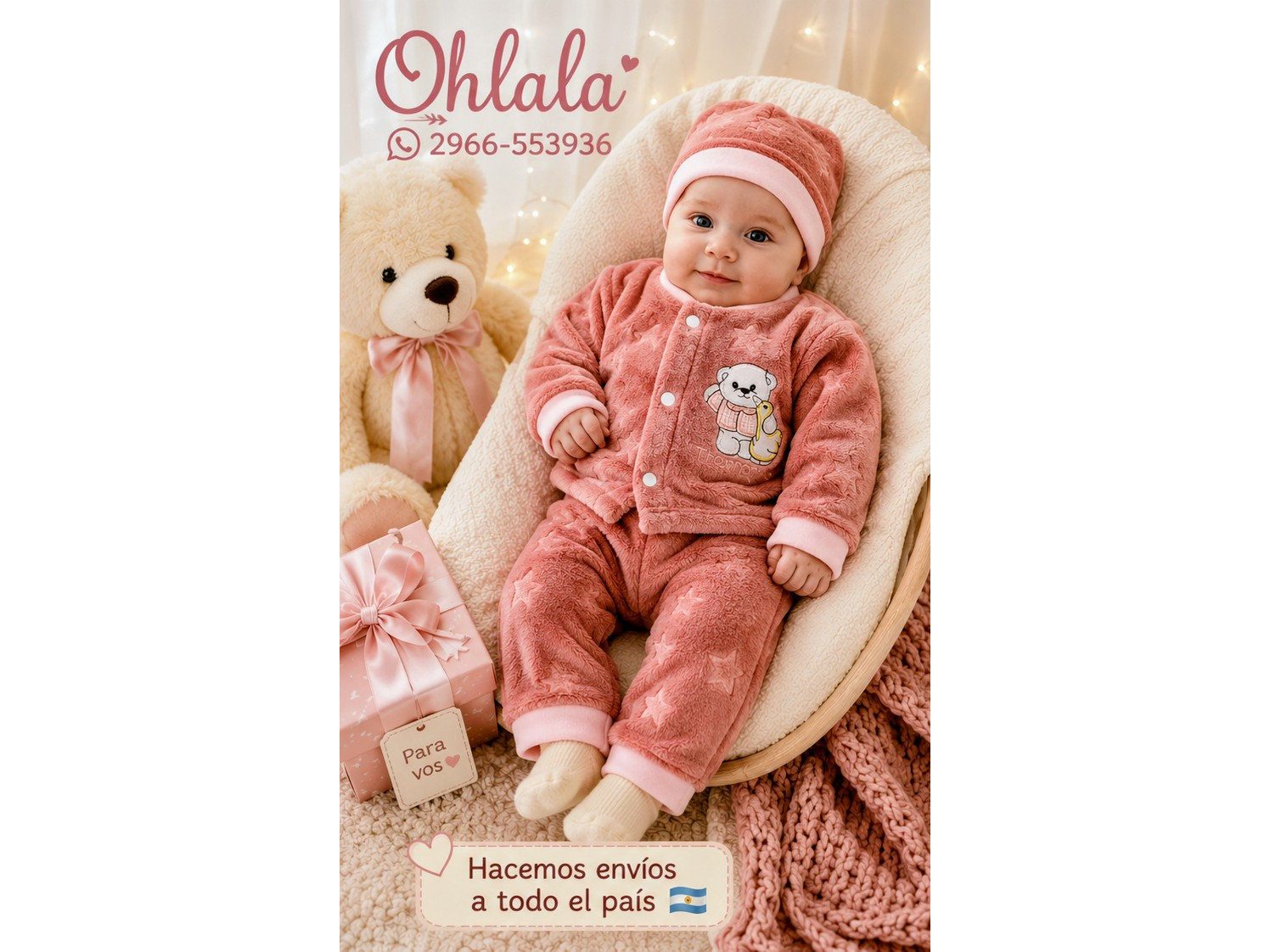 SET piel rosa talle 1