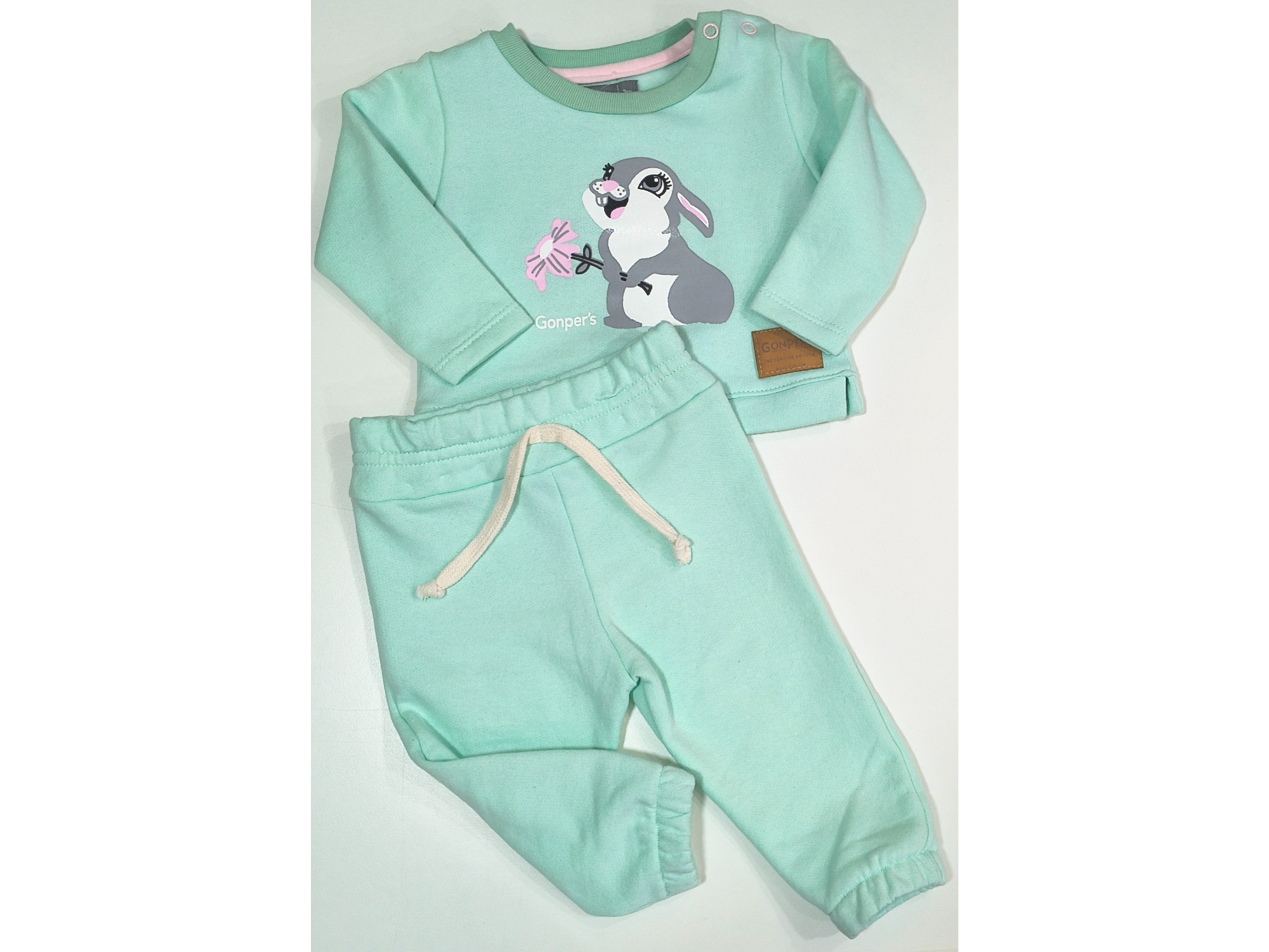 Conjunto friza coneja talle 3 meses