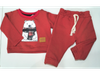 Conjunto friza rojo Osito talle 6 meses