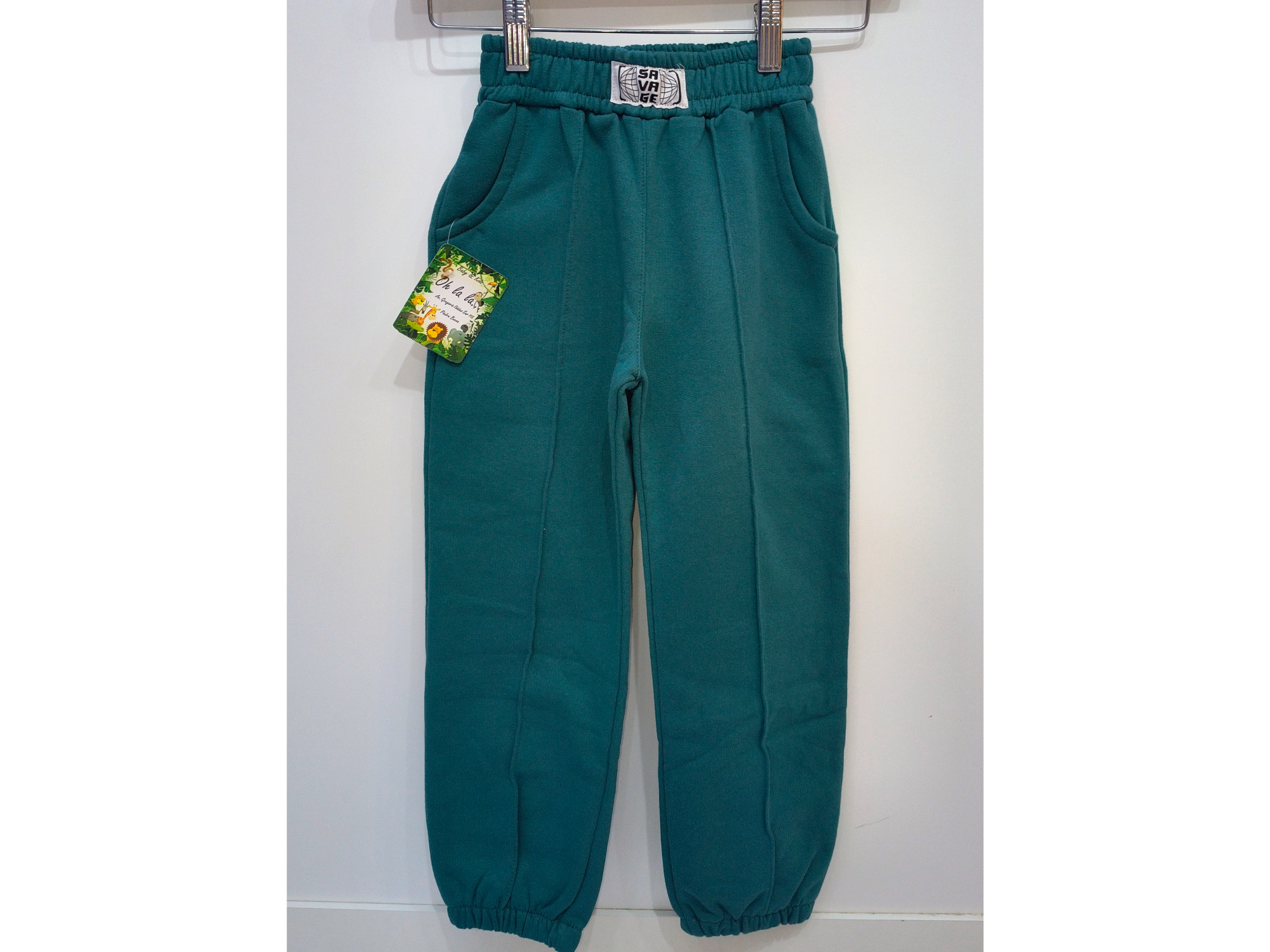 Babucha friza verde talle 6