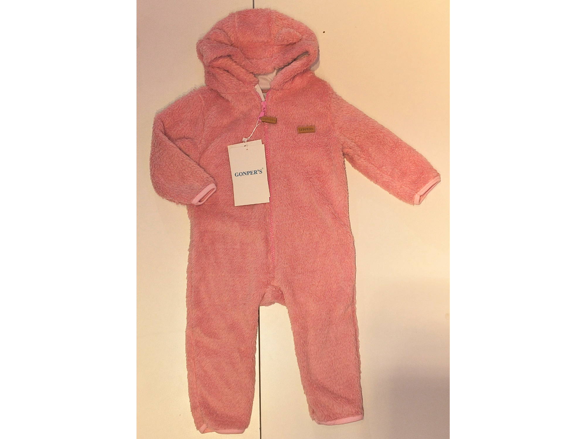 Osito corderito rosa talle 12 meses