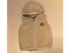 Chaleco de corderito natural, talle 24 meses