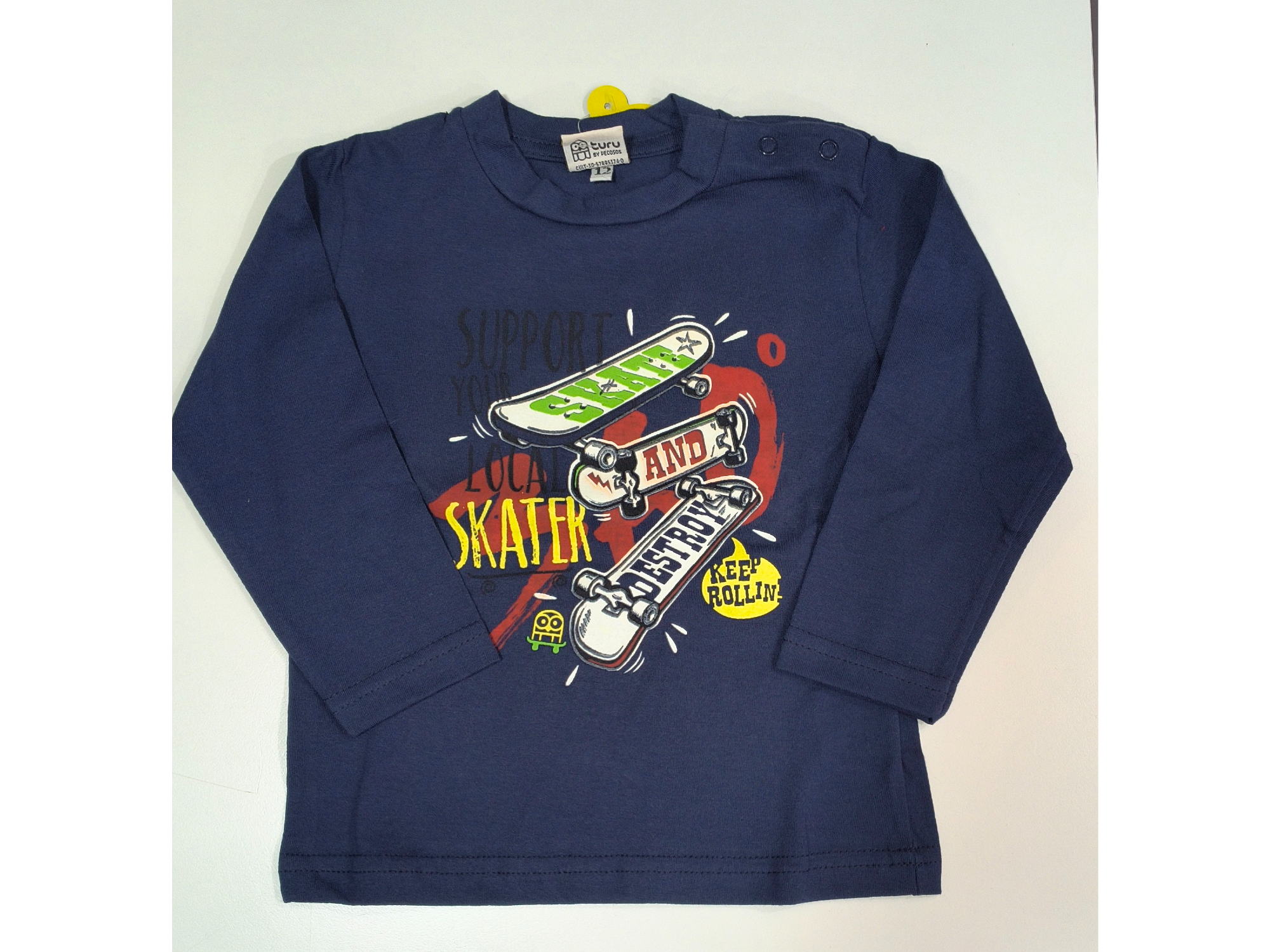 Remera skate talle 12 meses