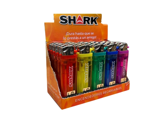 Encendedor Shark Transparente