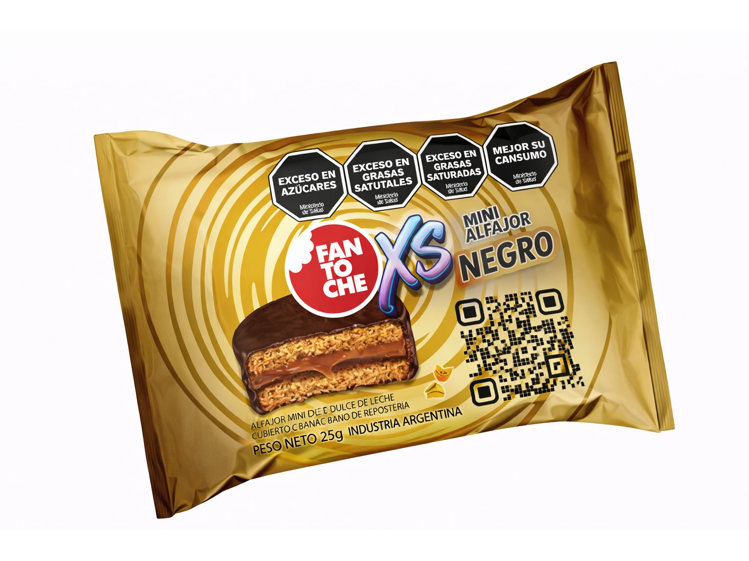 Alfajor Fantoche Mini XS Negro