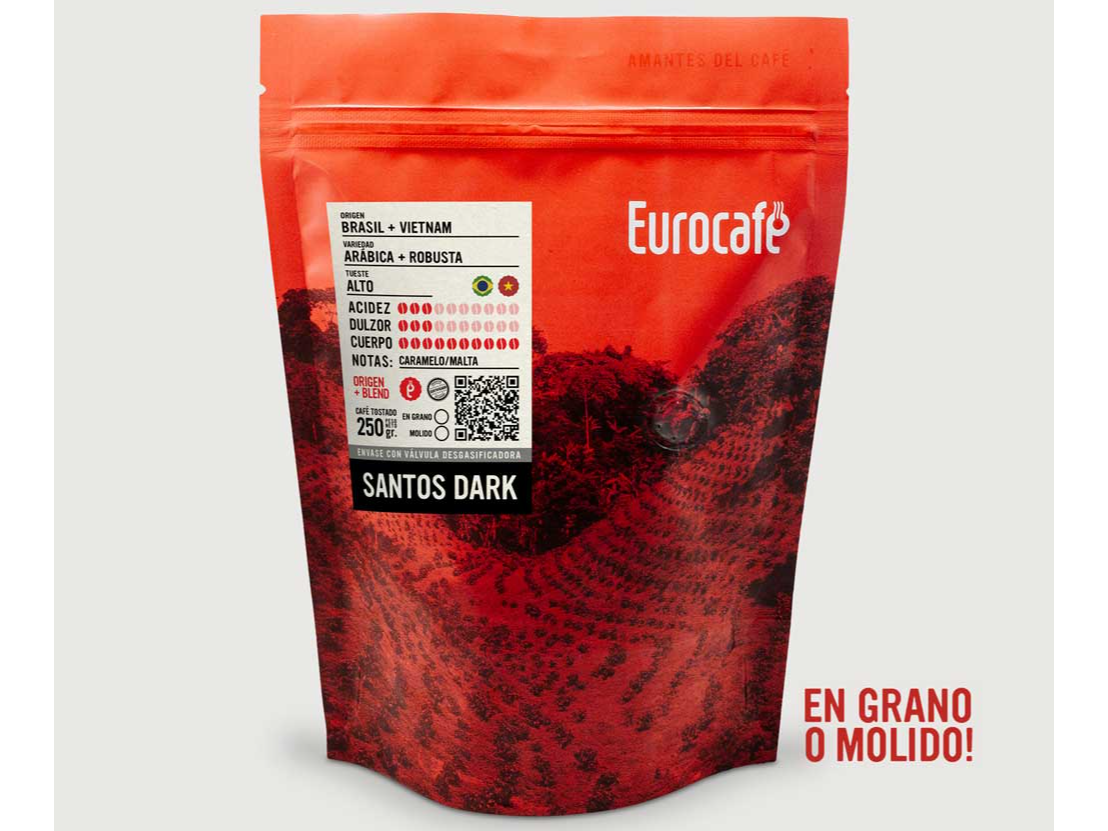 Café Tostado Natural Molido Santos Dark