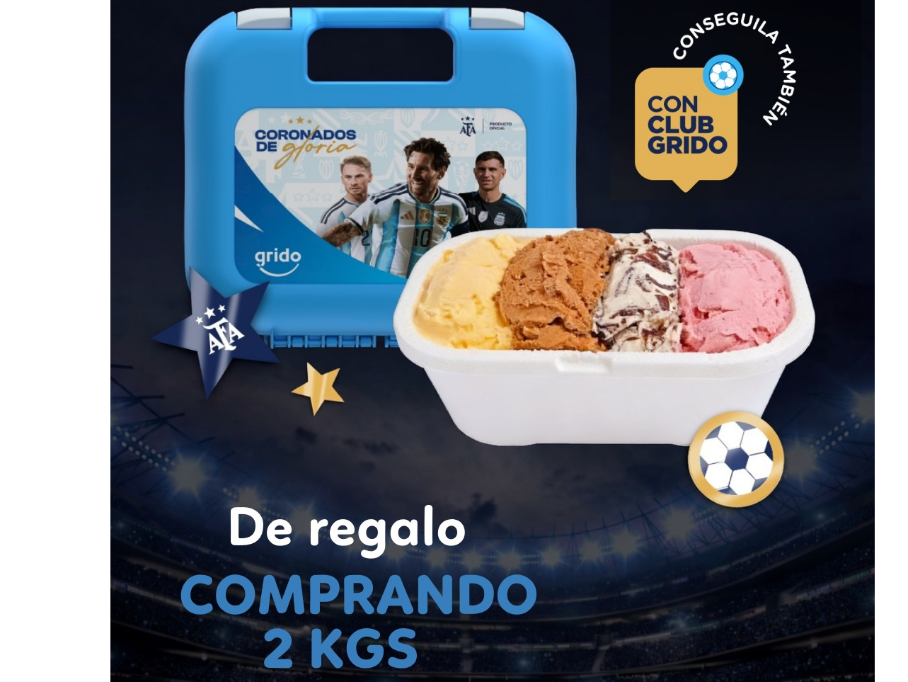 2 KGS + LUNCHERA ARGENTINA DE REGALO