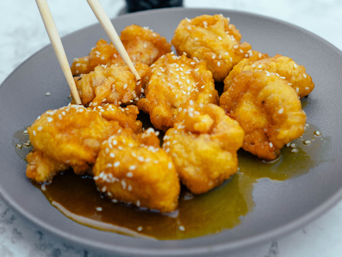 Pollo Miel y ajonjoli