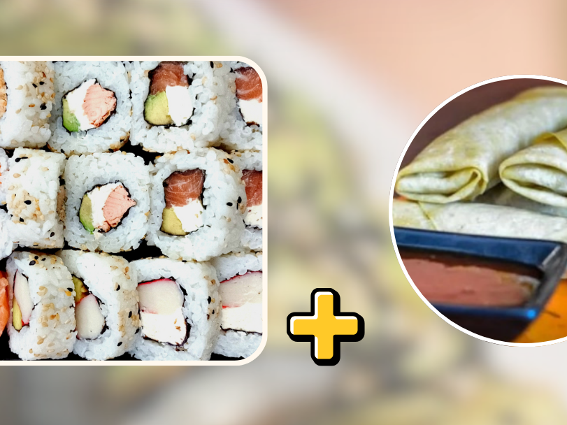 Promo variada 30 piezas + 3 harumakis