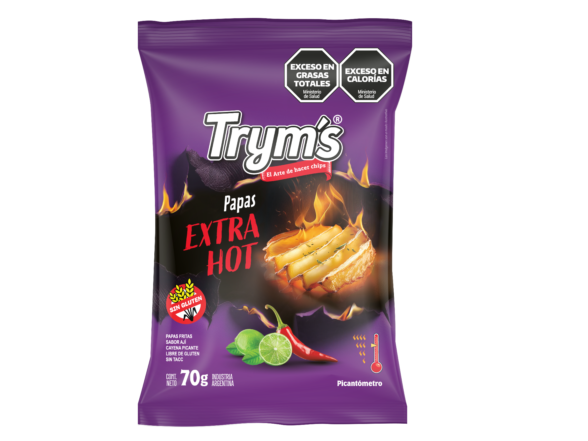 PAPAS EXTRA HOT x 70 g de Trym´s
