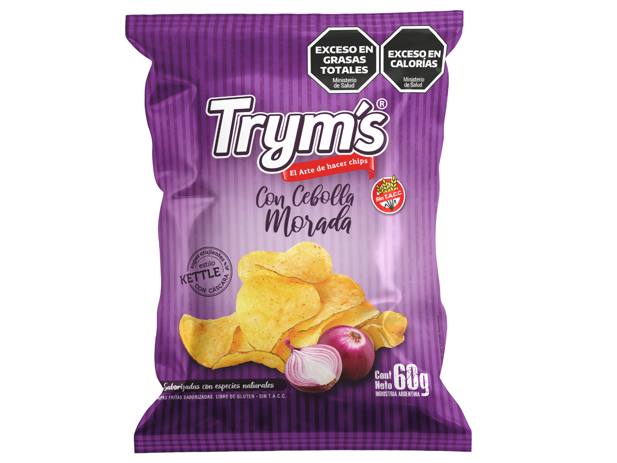 PAPAS CEBOLLA MORADA x 60 g
