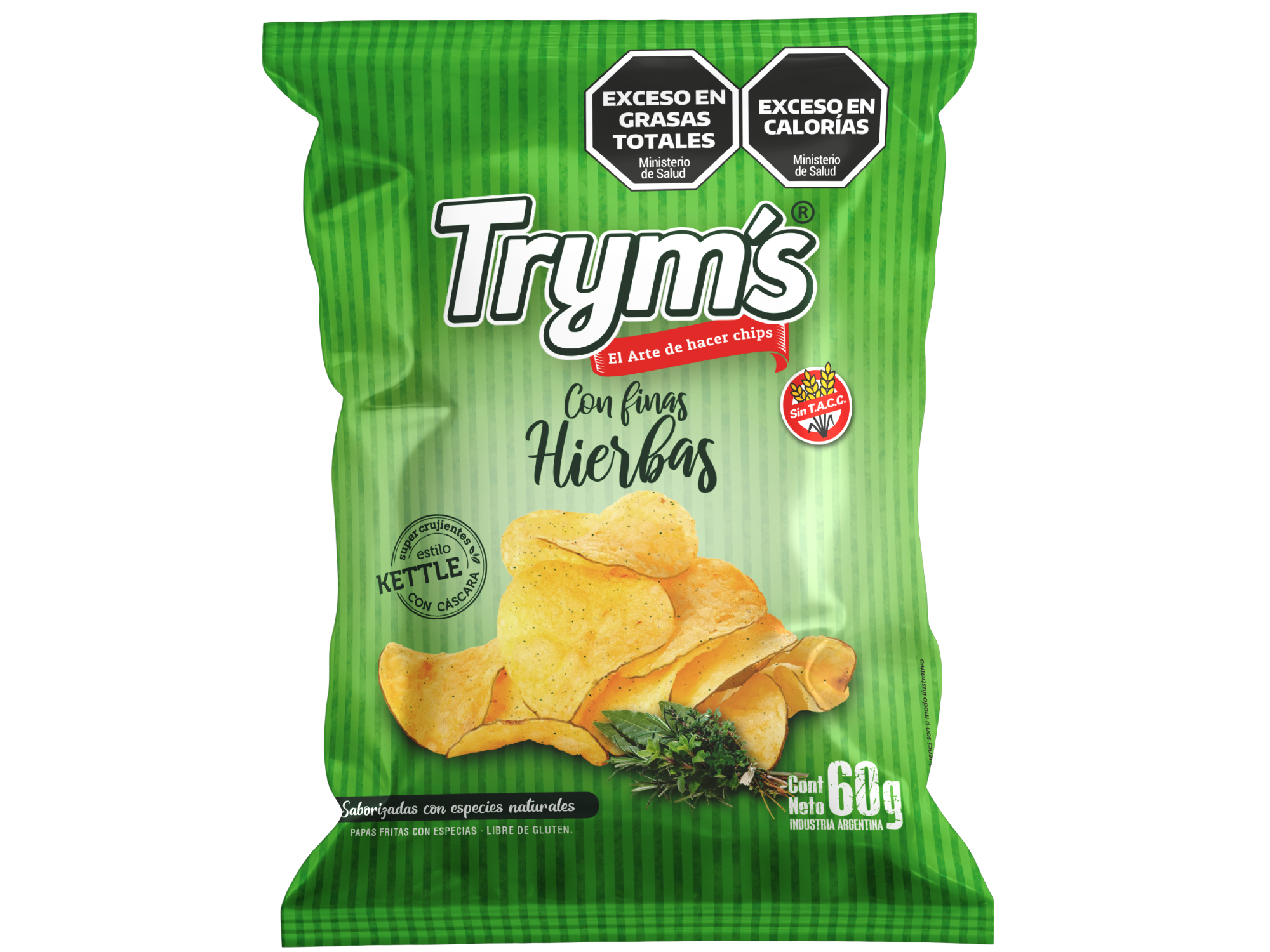 PAPAS FINAS HIERBAS x 60 g