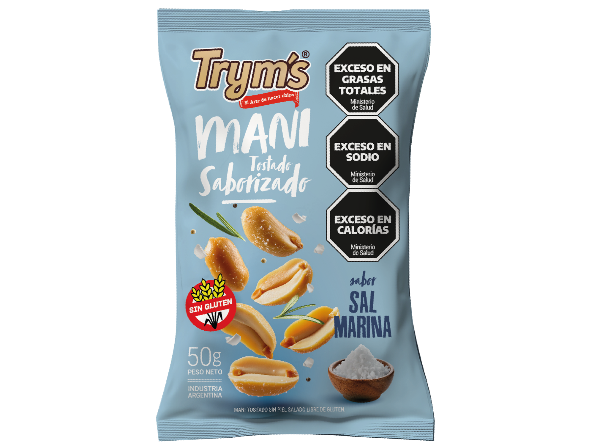 MANÍ CEBOLLA SAL MARINA x 50 g