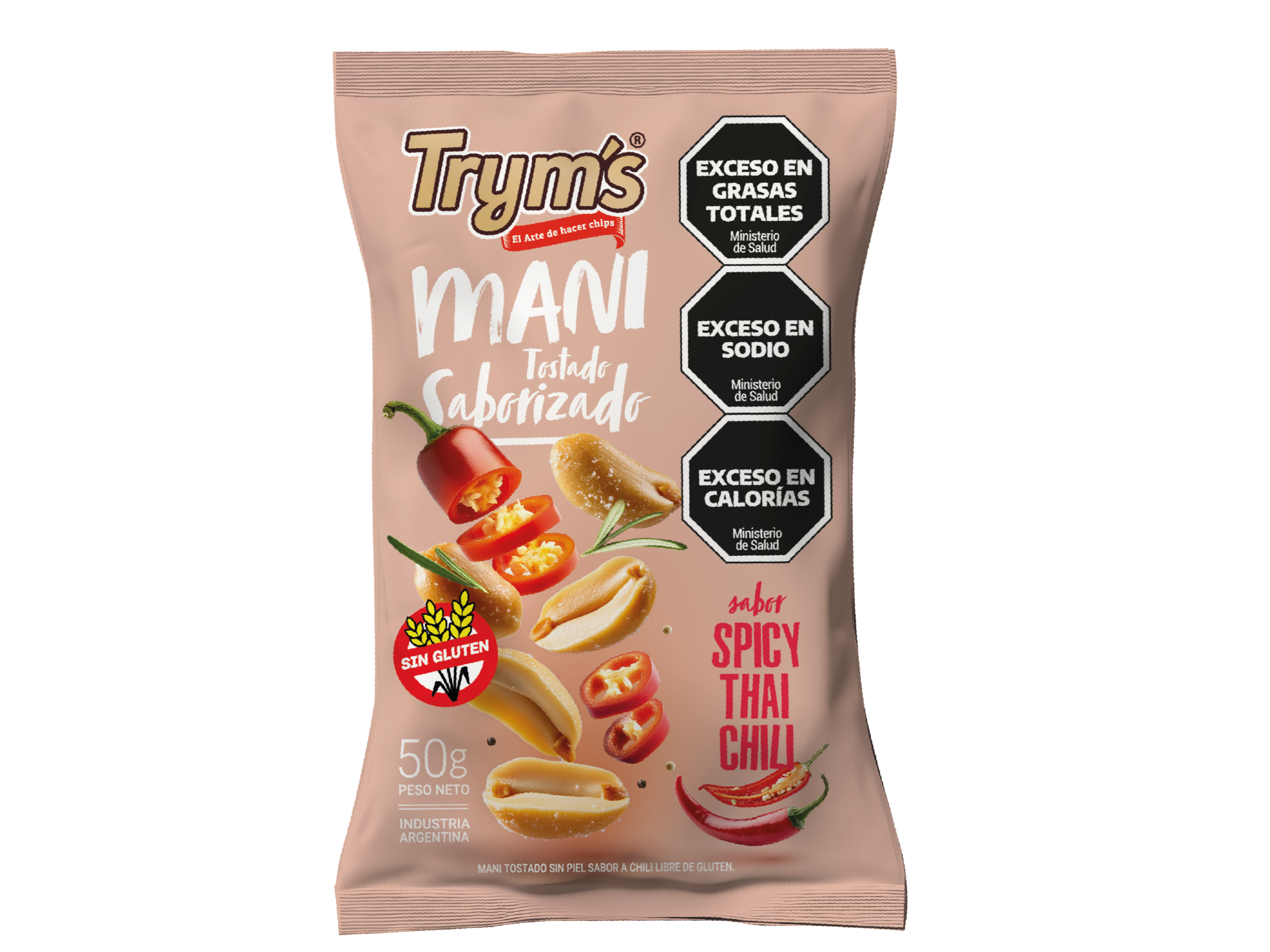 MANÍ SPICY THAI CHILI x 50 g