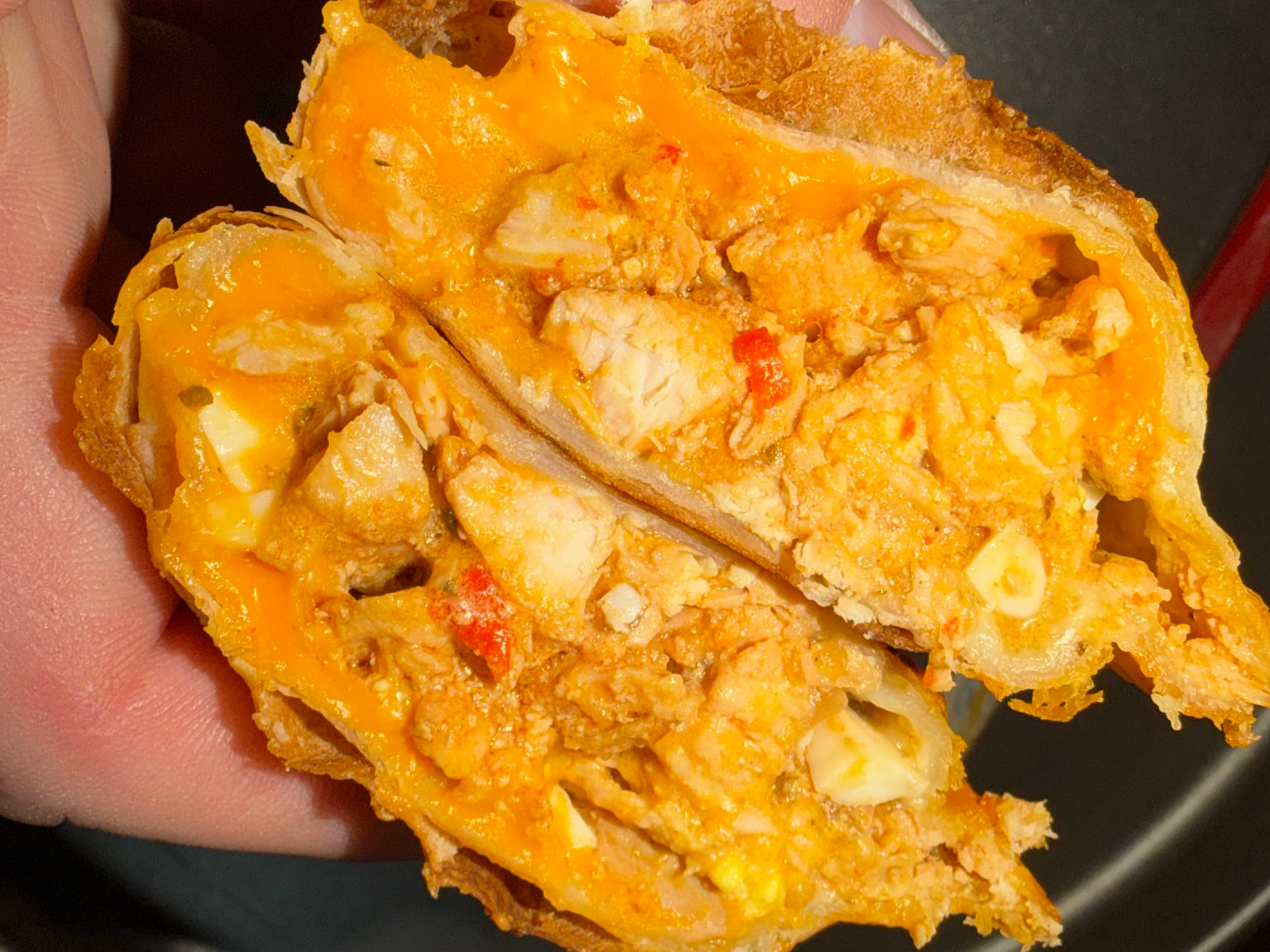 Pollo con cheddar
