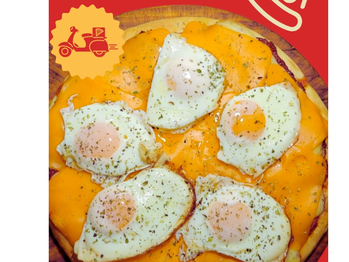 Cheddar y huevo frito