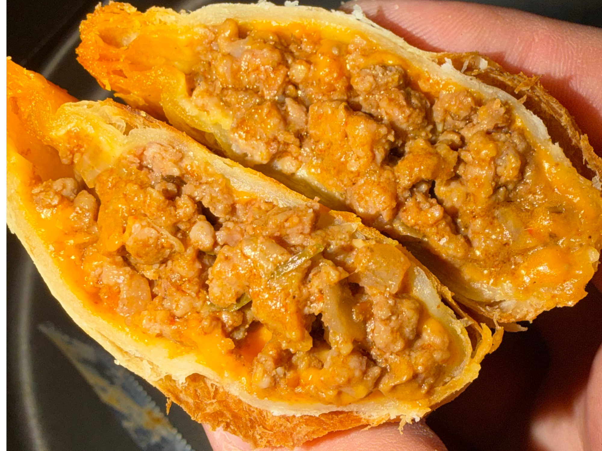 Carne con cheddar
