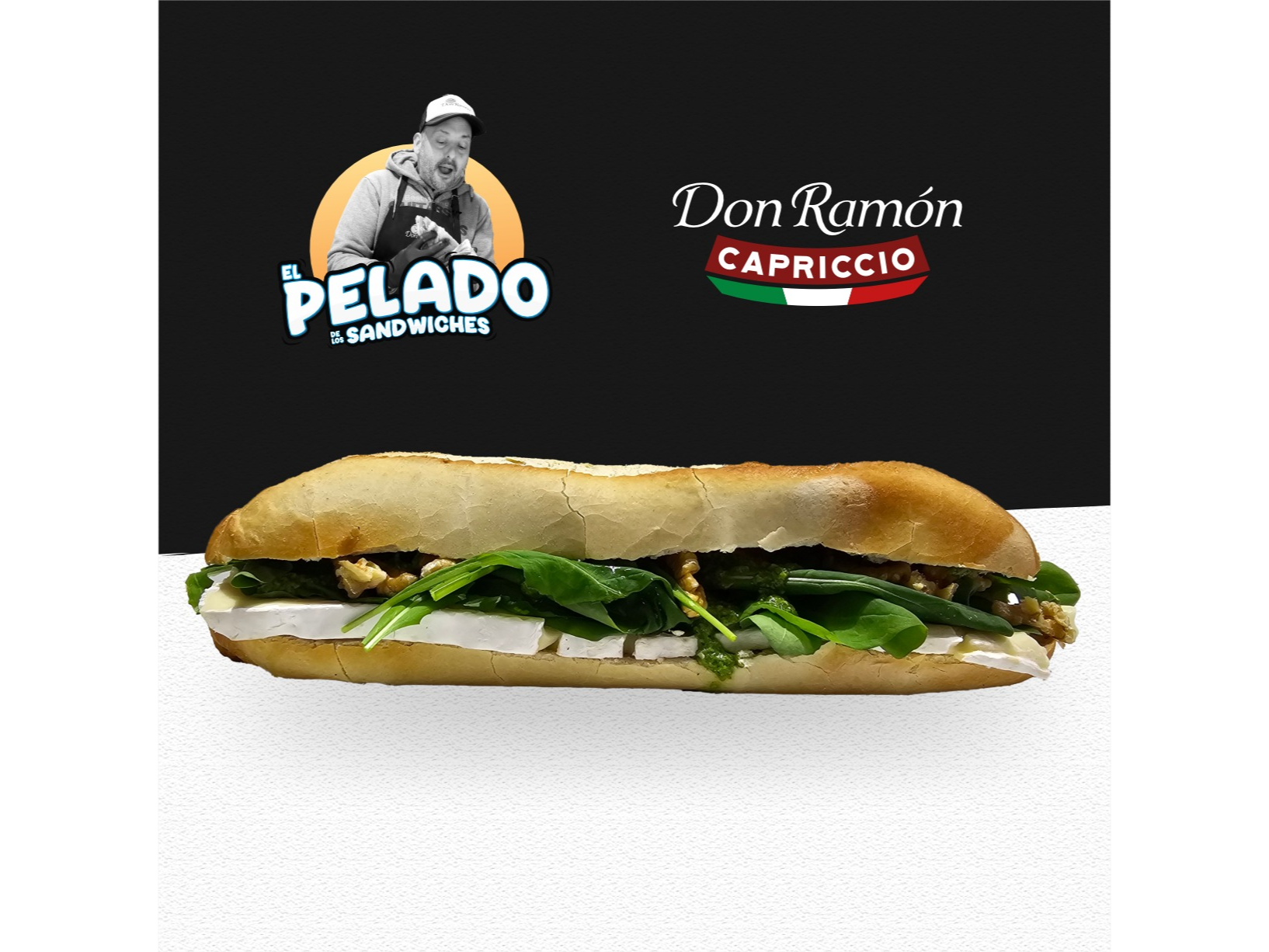 V2 BRIE Y RUCULA CON NUEZ de La sandwicherias del pelado