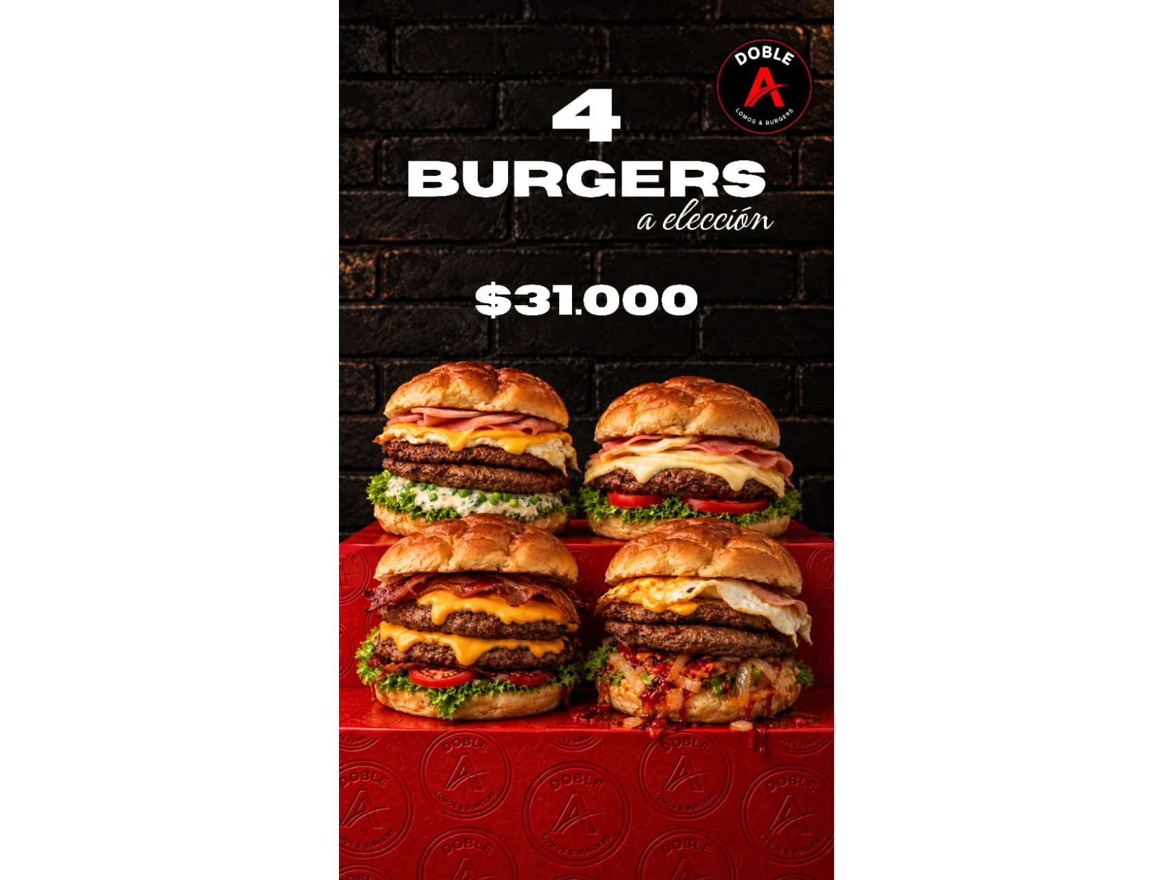 4 BURGERS A ELECCION