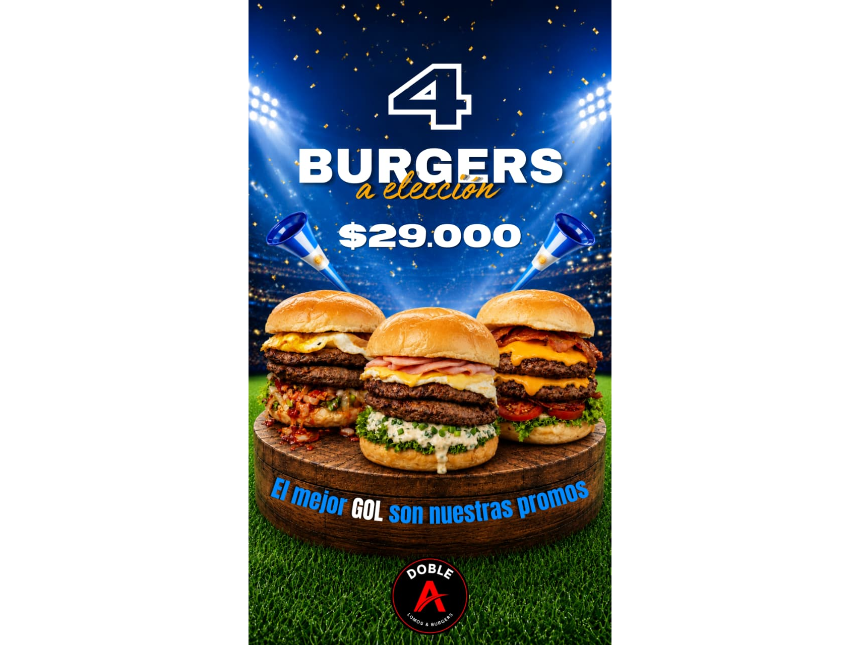 4 BURGERS A ELECCION