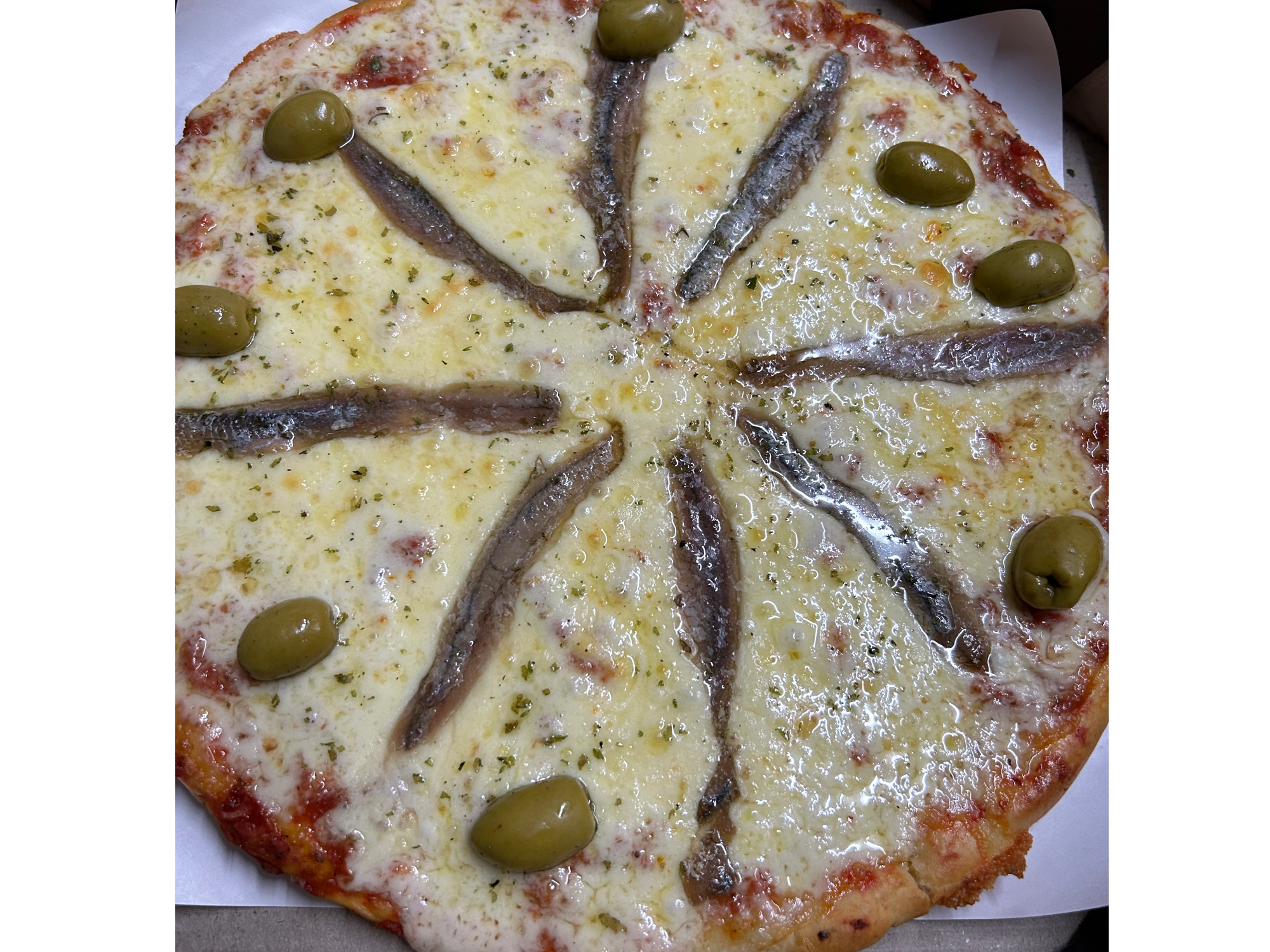 Pizza de anchoa