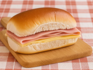 PEBETE DE JAMON COCIDO Y QUESO