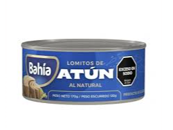 LOMITOS DE ATUN AL NATURAL BAHIA x 170g