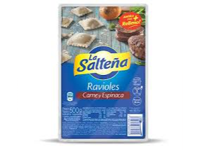 LA SALTEÑA RAVIOLES ESPINACA Y CARNE x500g